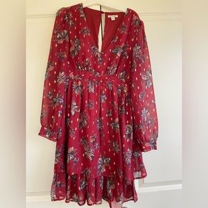 Miami long sleeve chiffon dress